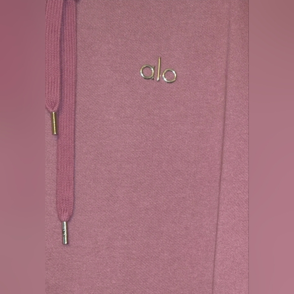 ALO Yoga Matching Set Mulberry,hoodie And Sweatpants - Picture 6 of 8